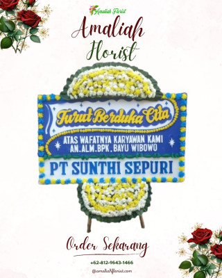 Papan Bunga Duka di Larangan Luwok